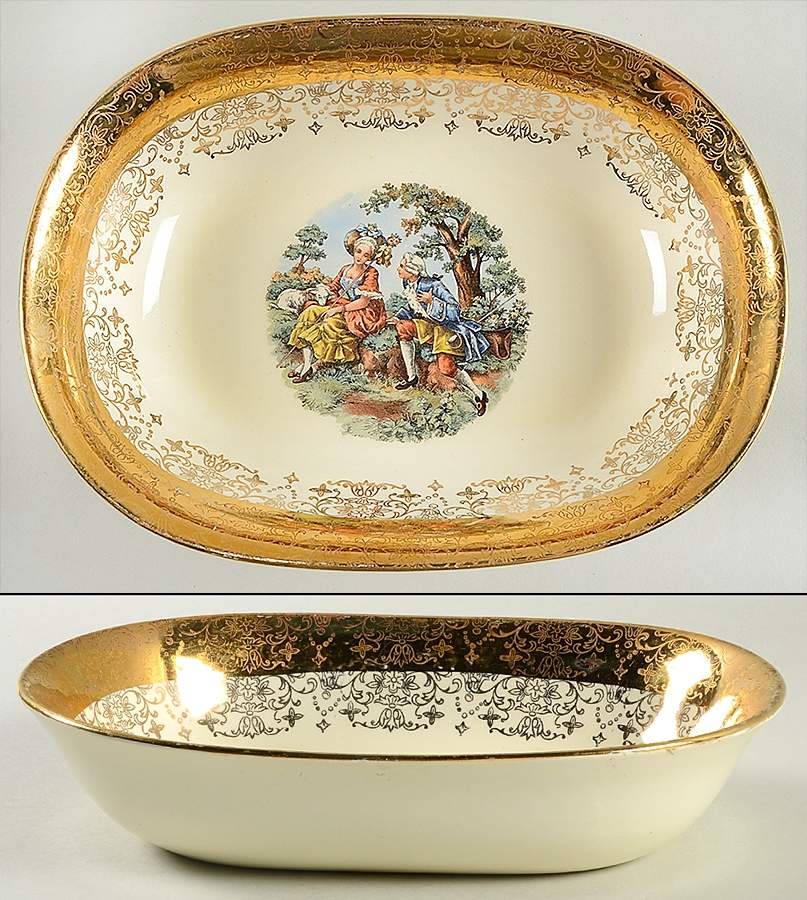 SAB1W 9" Oval Vegetable Bowl by Sabin-1