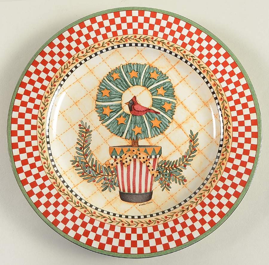 Christmas Topiary Salad Plate by Sakura-1