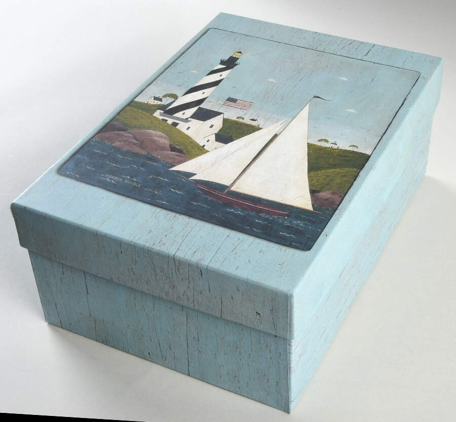 Coastal Breeze Cardboard Rectangular Box by Sakura-1