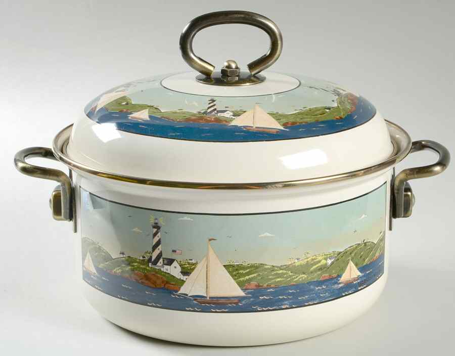 Coastal Breeze 2 Quart Metal Stew Pot by Sakura-1