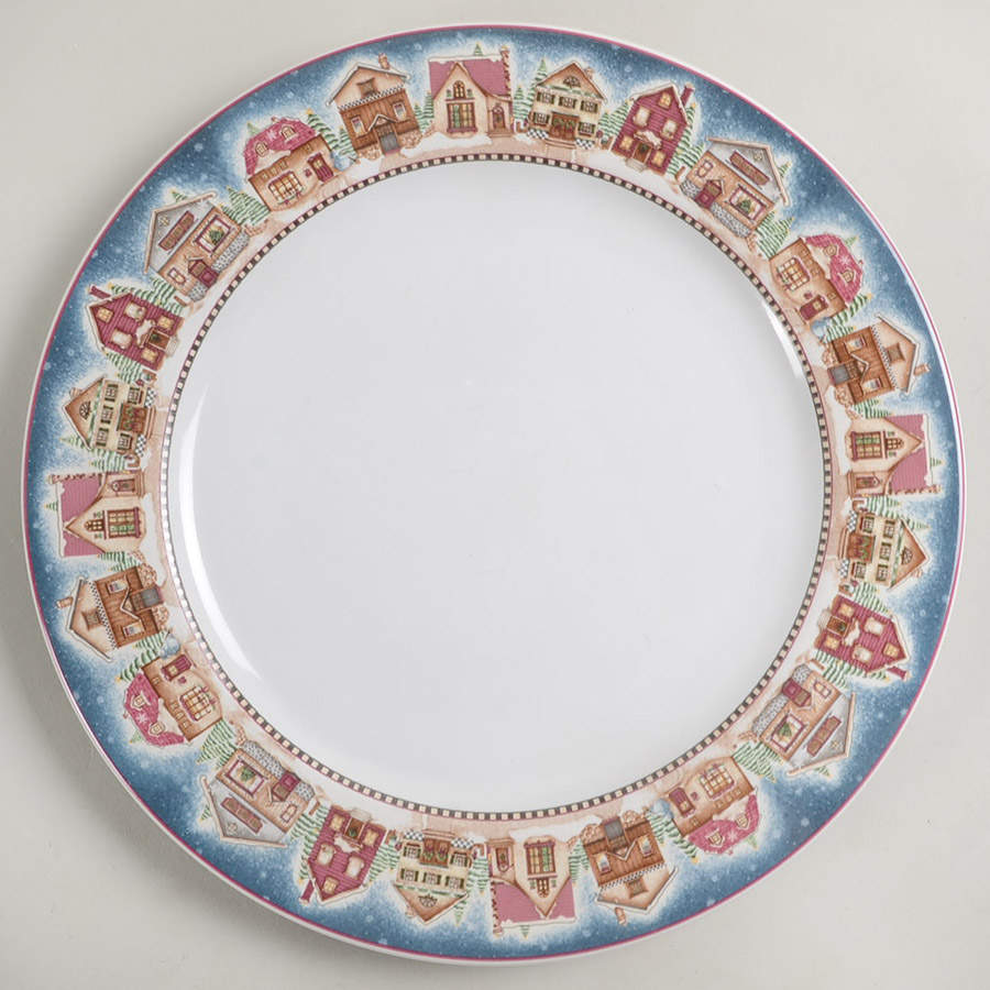 Snow Angel Village Dinner Plate by Sakura-1