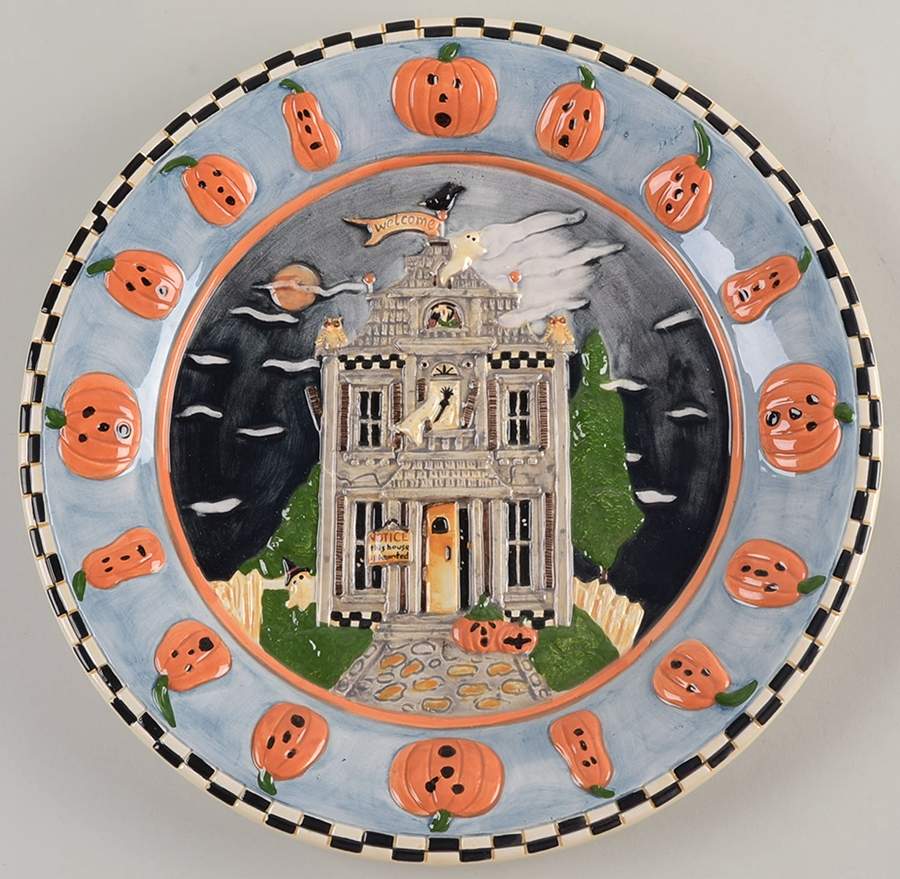 Haunted House 12" Chop Plate (Round Platter) by Sakura-1