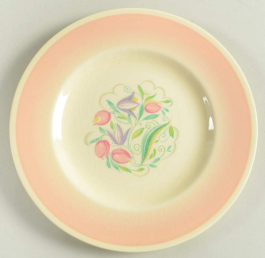 Dresden Spray Salad Plate by Susie Cooper-1