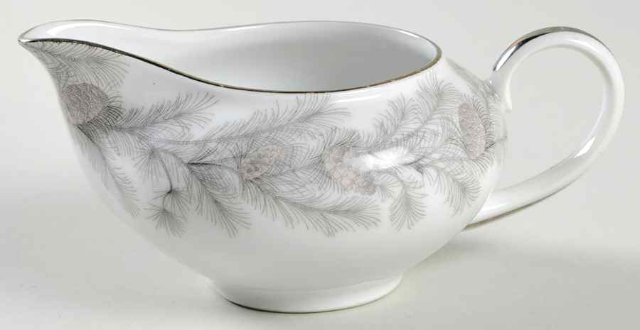 Sierra Pines (No #, Platinum Trim) Creamer by Sango-1