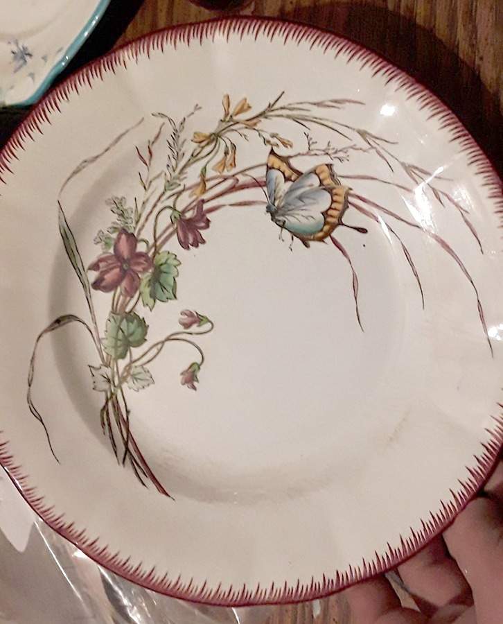 Papillon Dinner Plate by Sarreguemines-1