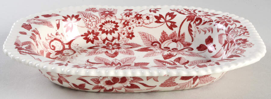 SP207 Red 9" Rectangular Vegetable Bowl by Spode-1