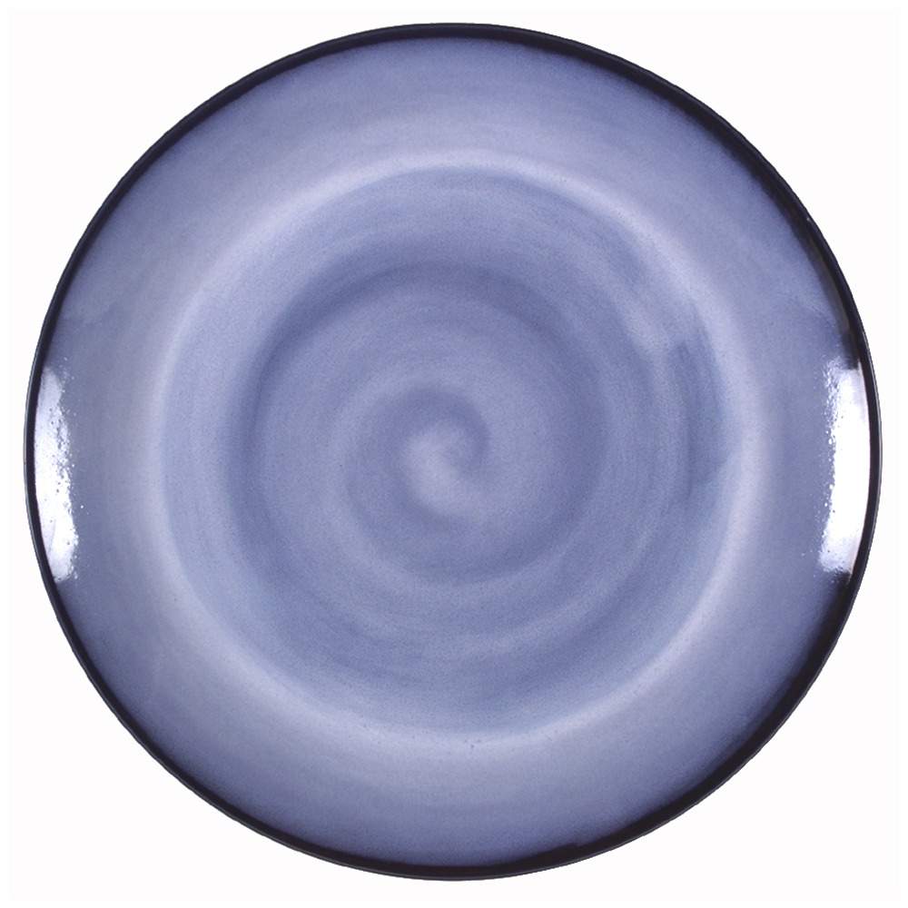 Nova Blue 13" Chop Plate (Round Platter) by Sango-1