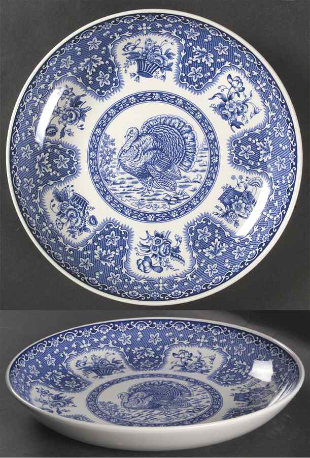 Festival Blue 10" Individual Pasta Bowl by Spode-1
