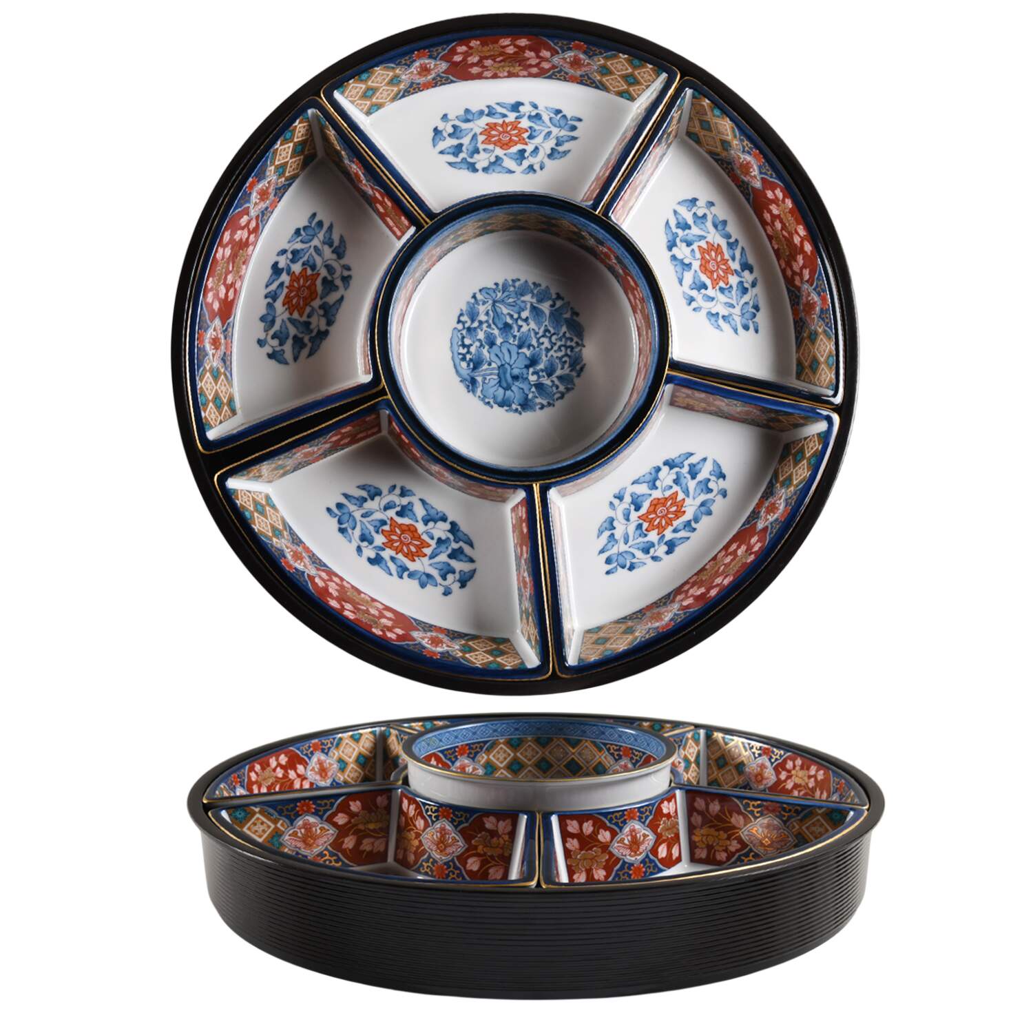 SMB1 7 Pc Lazy Susan (5 Sides, Center, Plastic Base) by Smithsonian Institute-1