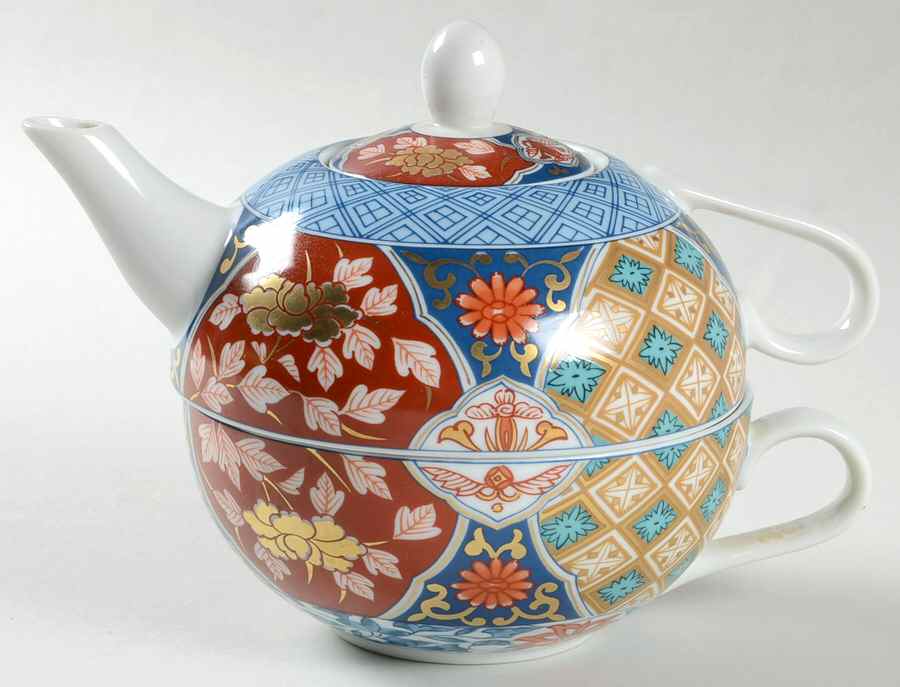 SMB1 Individual Teapot & Lid with Cup by Smithsonian Institute-1