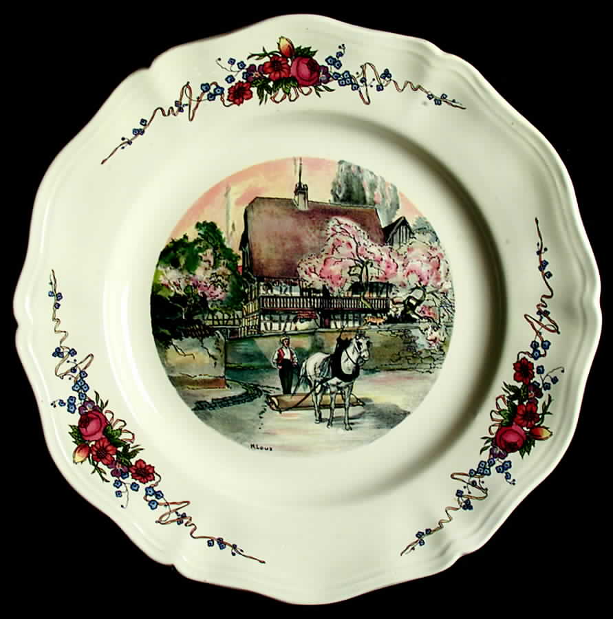 Obernai Dinner Plate by Sarreguemines-1