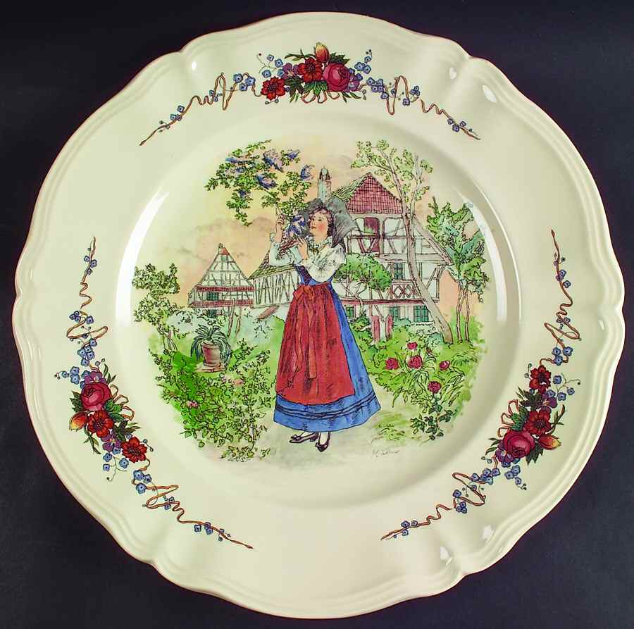 Obernai 13" Chop Plate (Round Platter) by Sarreguemines-1
