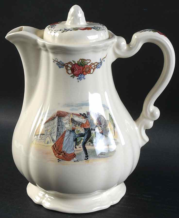 Obernai Coffee Pot & Lid by Sarreguemines-1