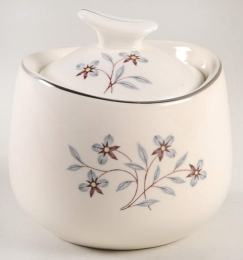Whimsey (Off White Background) Sugar Bowl & Lid by Salem-1