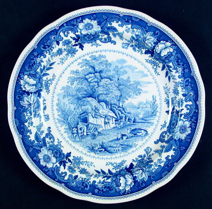 Williamsburg Country Scenes Dinner Plate by Spode-1