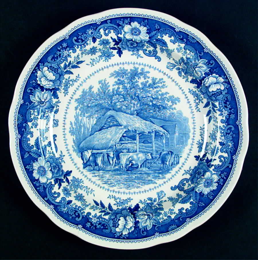 Williamsburg Country Scenes Dinner Plate by Spode-1