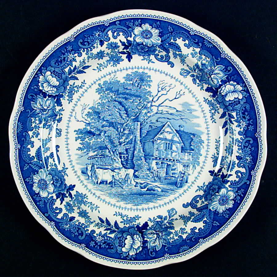 Williamsburg Country Scenes Dinner Plate by Spode-1