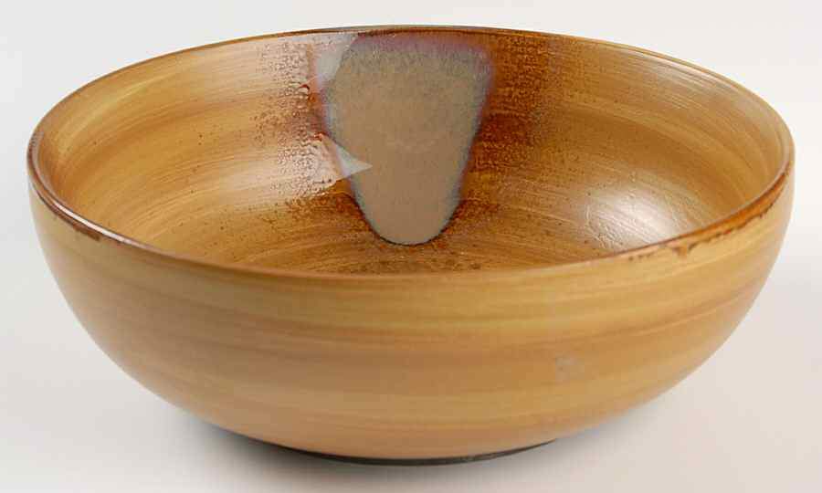 Splash Brown 8" Round Vegetable Bowl by Sango-1