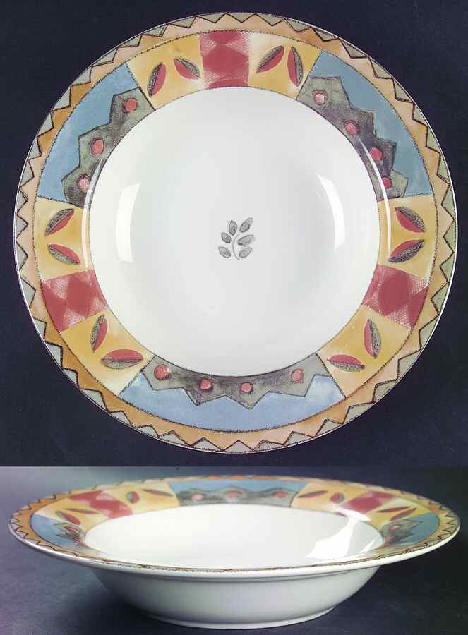 Coffee Shoppe Rim Soup Bowl by Sango-1