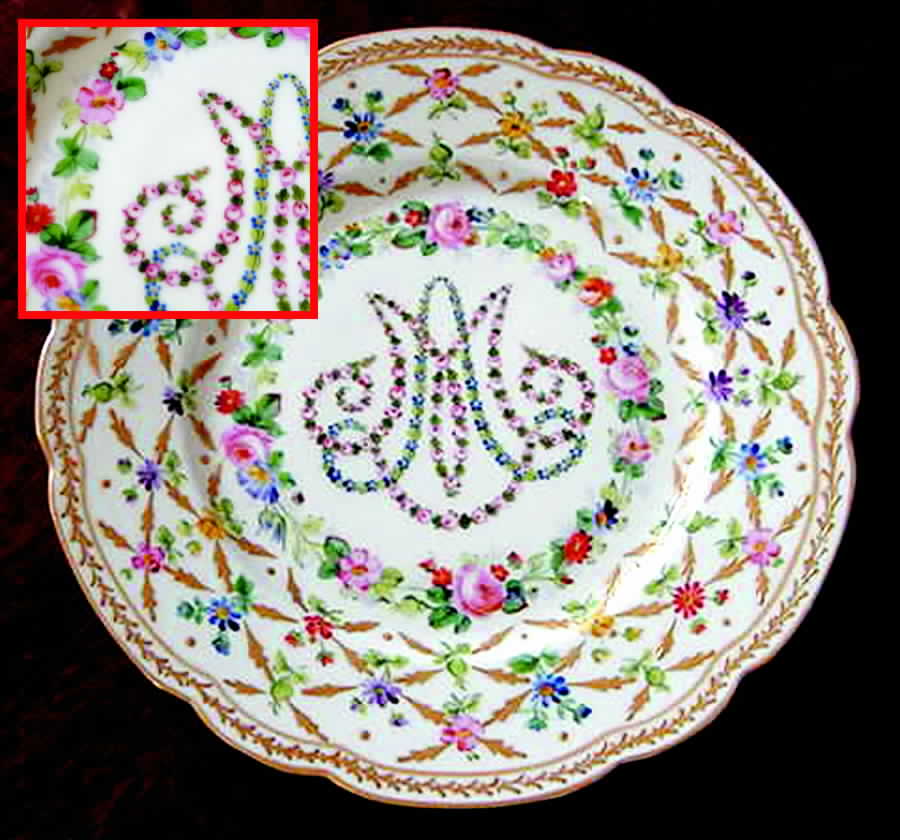 SPF6 Dinner Plate by Sevres Porcelain (France)-1