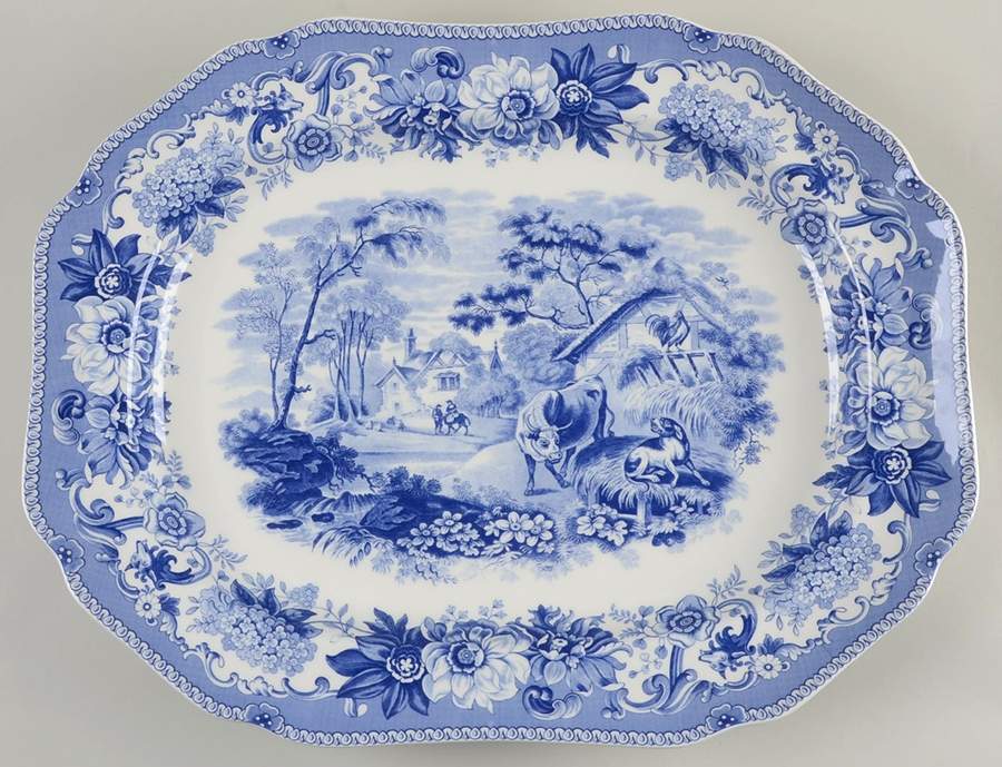 Traditions Series 19" Octagonal Serving Platter by Spode-1