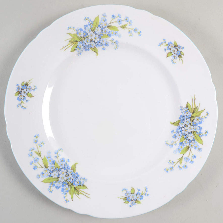 Forget Me Not Dinner Plate by Shelley-1