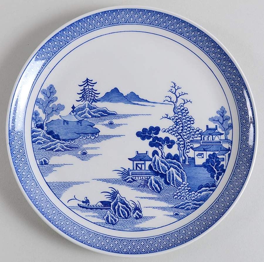 Willow Series (Blue Room) Coupe Salad Plate by Spode-1