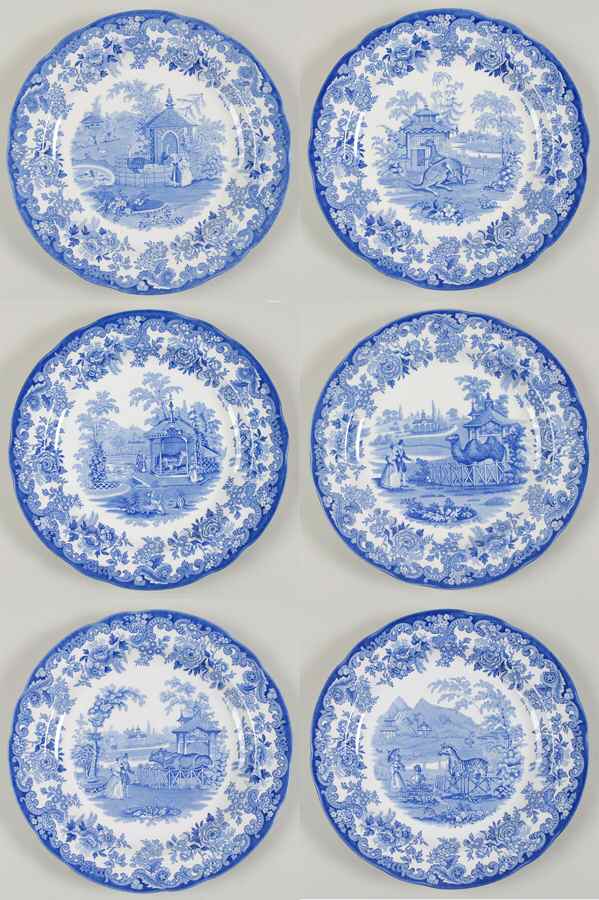 Zoological Collection (Set of 6 Motif 1-6) Dinner Plate by Spode-1