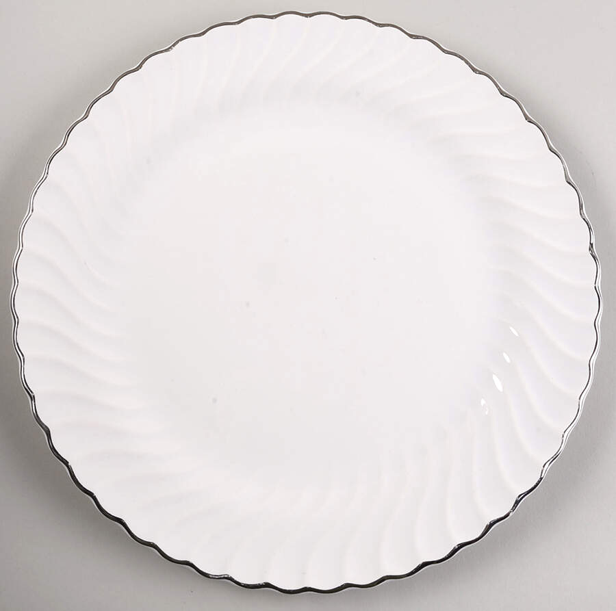 Platinum Swirl 12" Chop Plate (Round Platter) by SCIO-1