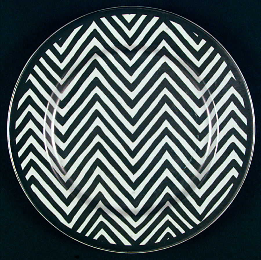 Herringbone Silver Salad Plate by Smashing Plates-1