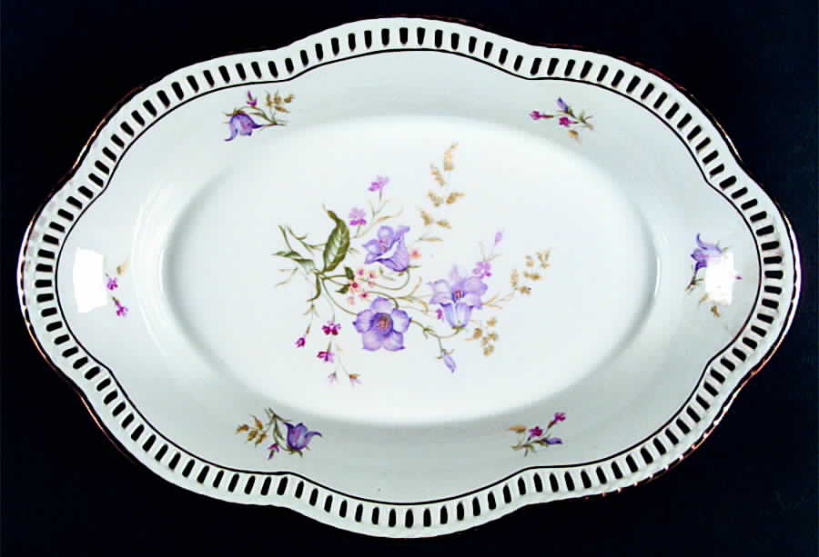 SCH280 12" Oval Vegetable Bowl by Schumann - Bavaria-1