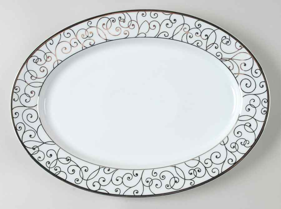 Plaza 13" Oval Serving Platter by Spal Porcelanas-1