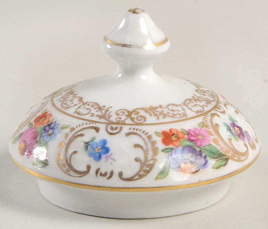 Royal Dresdner Art Blue (Panels) Lid for Sugar Bowl by Schumann - Bavaria-1