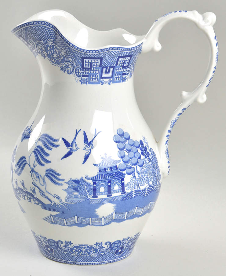 Willow Blue (New, 2002) 40 Oz Pitcher Oz (For Bowl Set) by Spode-1