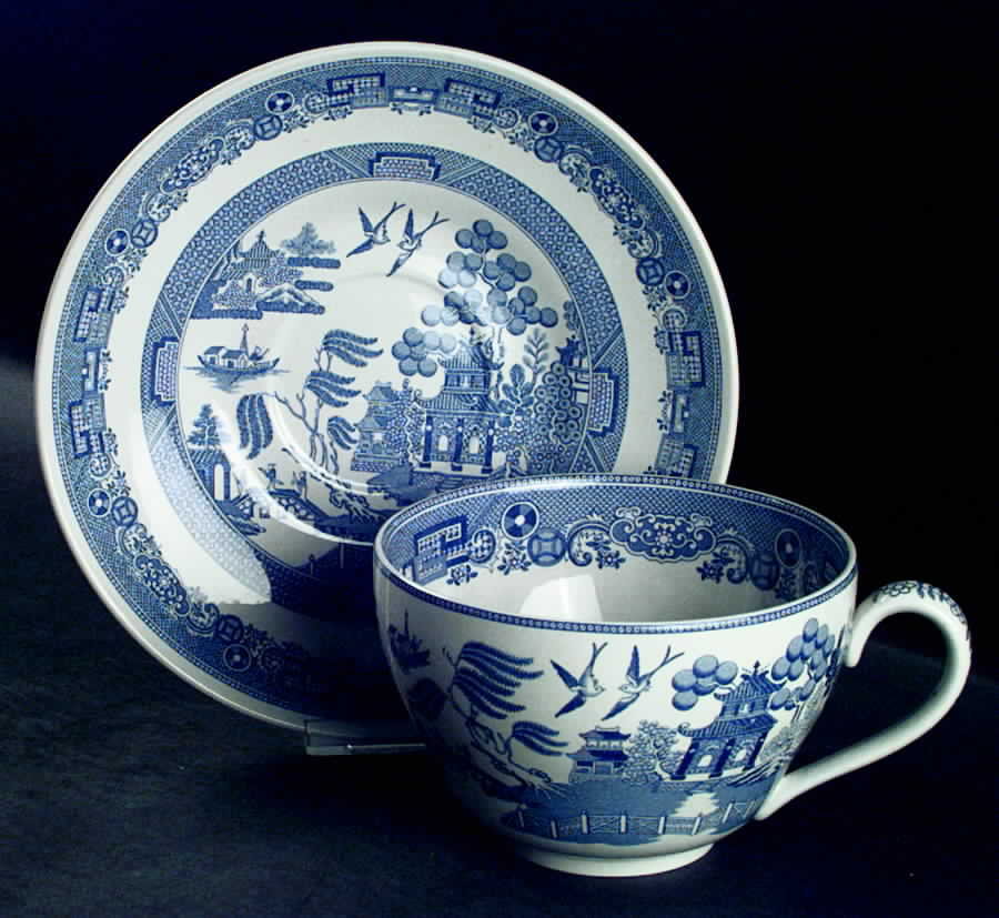 Willow Blue (New, 2002) Jumbo Cup & Saucer Set by Spode-1