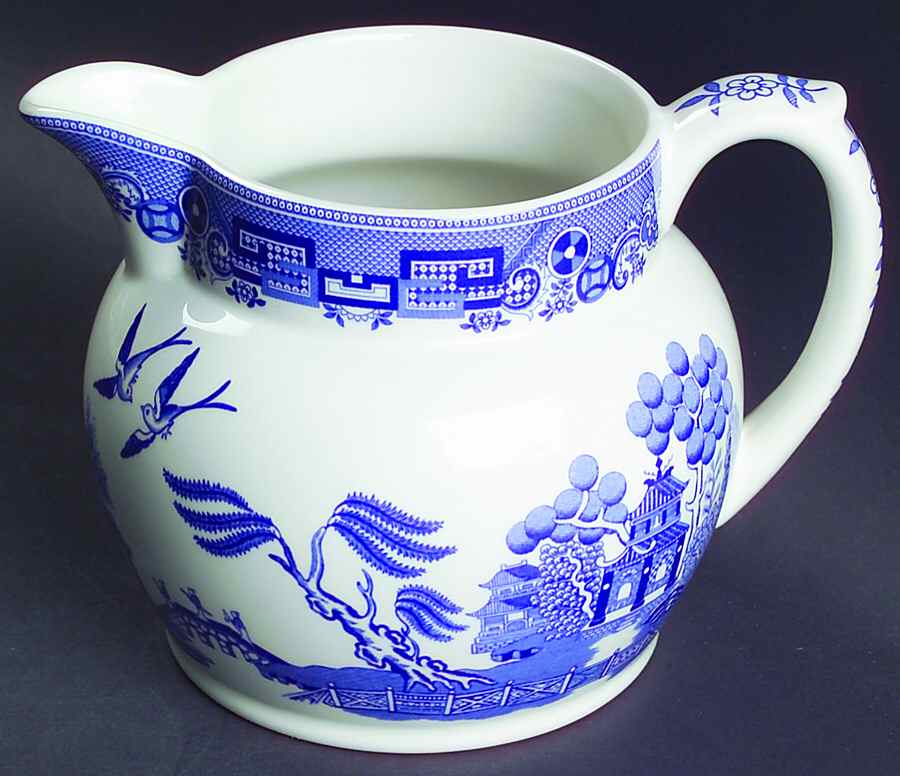 Willow Blue (New, 2002) 22 Oz Milk Jug by Spode-1