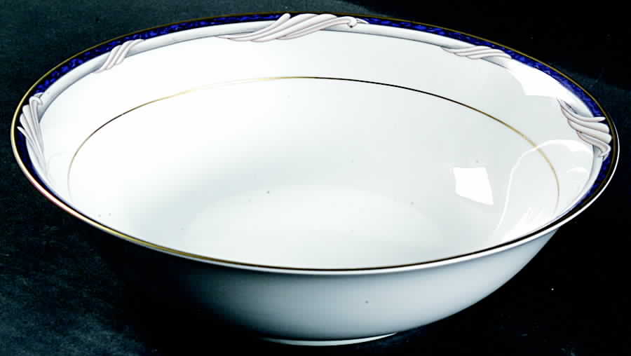 Golden Swirl 9" Round Vegetable Bowl by Stokes-1