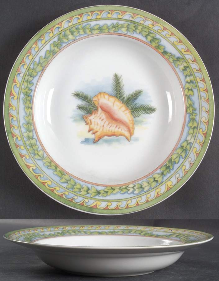 Sea Garden Rim Soup Bowl by Siddhia Hutchinson-1