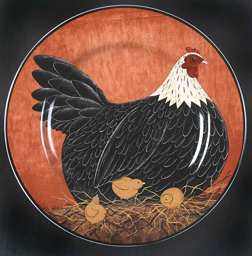 Henny Penny Salad/Dessert Plate by Sakura-1