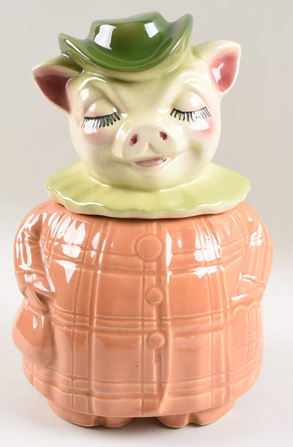 Winnie Pig Bank Head Cookie Jar #2 by Shawnee-1