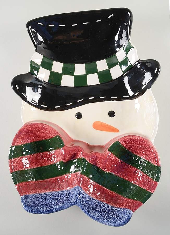 Snow Friends 1 Piece Figural Chip and Dip by St Nicholas Square-1