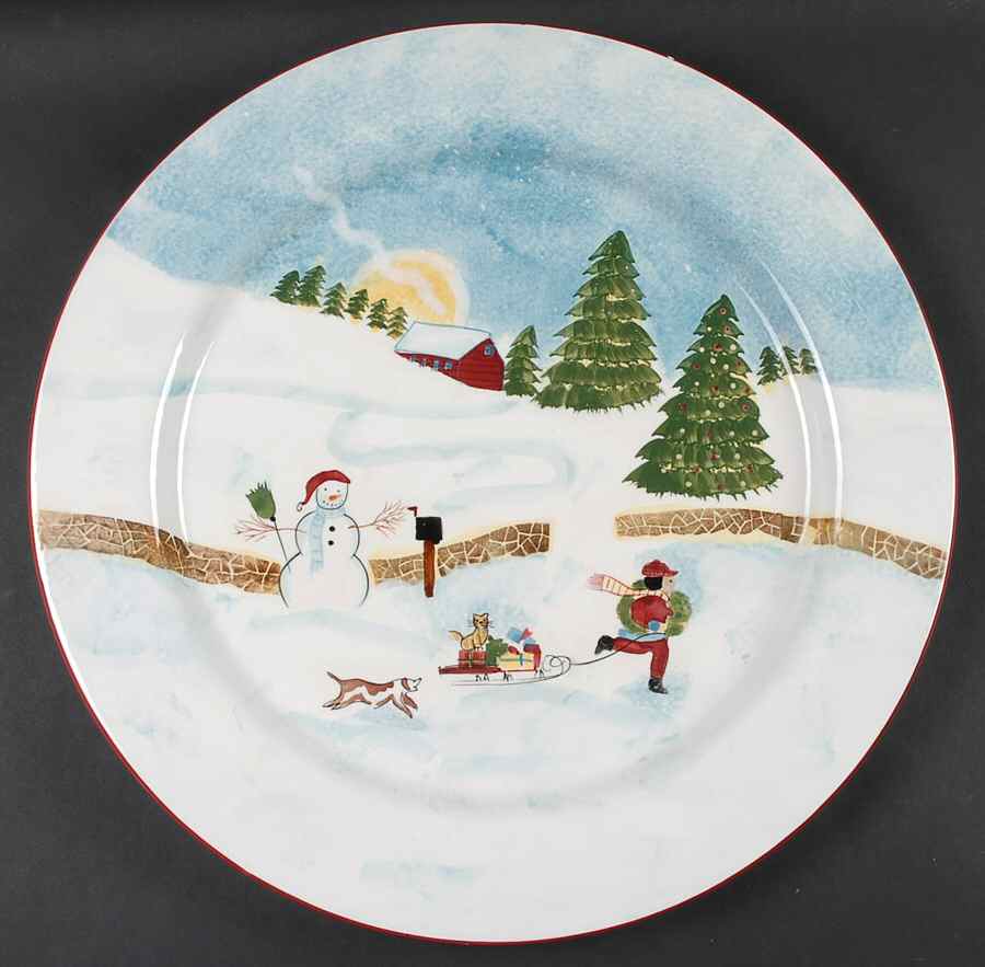 Christmas Valley 16" Chop Plate (Round Platter) by Sakura-1