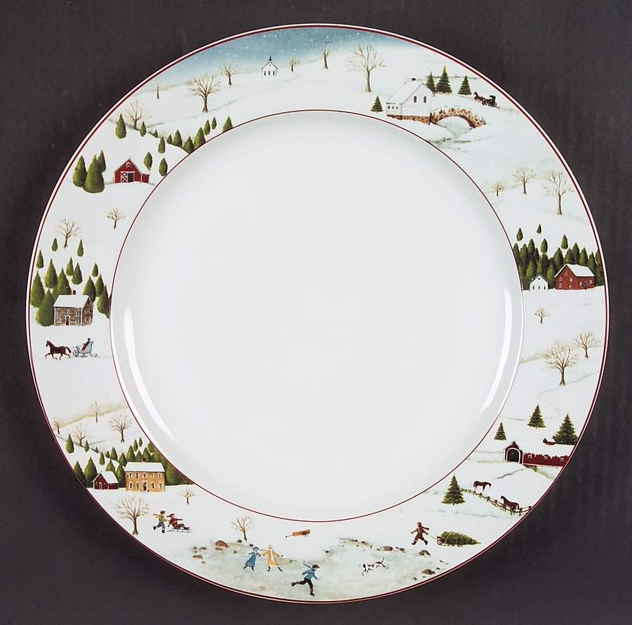 Christmas Valley Dinner Plate by Sakura-1