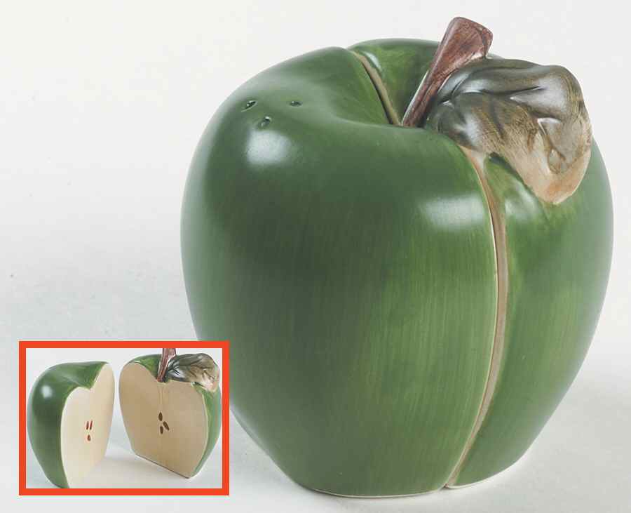 Apple Orchard Figural Salt & Pepper Set by Sakura-1