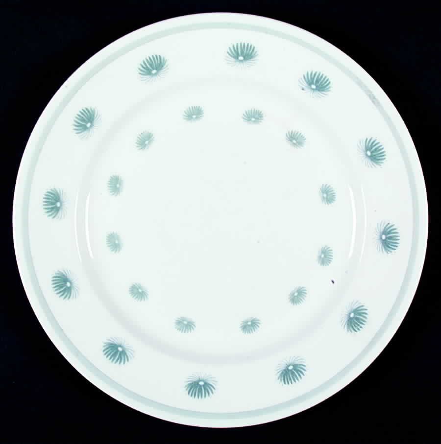 One O'Clocks (Aqua) Dinner Plate by Susie Cooper-1