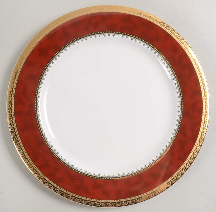 Galaxi Maroon Salad Plate by Sasgonu-1