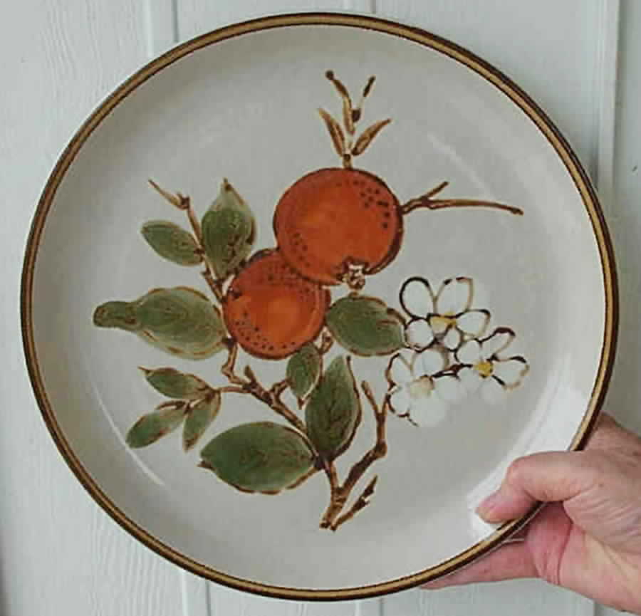 Mandarin Dinner Plate by Stone Garden-1