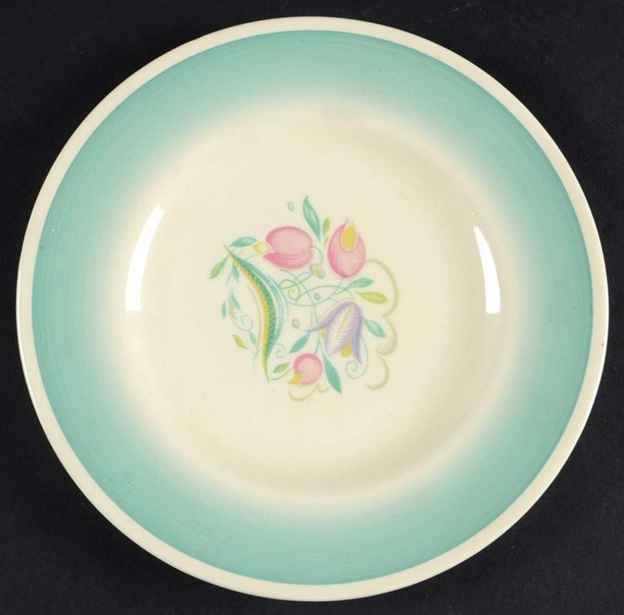 Dresden Spray Dessert/Pie Plate by Susie Cooper-1