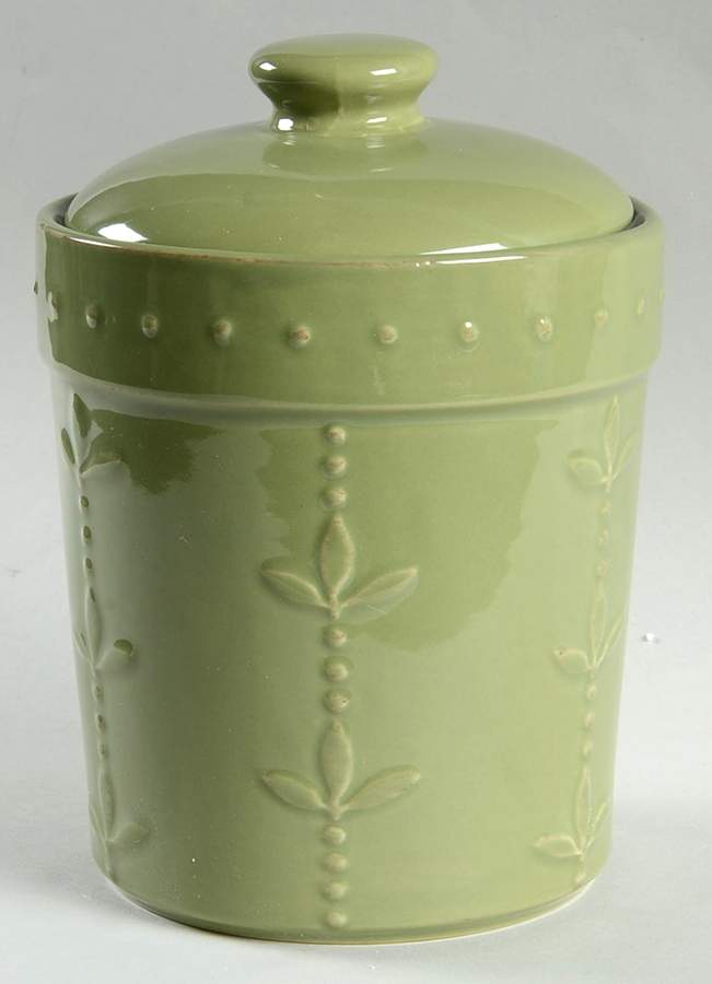 Sorrento Oregano (Green) Medium Canister & Lid by Signature-1