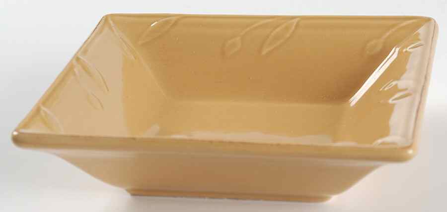 Sorrento Wheat (Gold) Individual Square Dip Dish by Signature-1